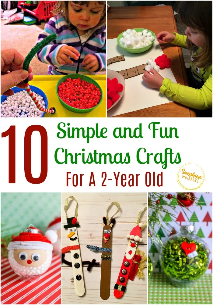 10 Simple and Fun Christmas Crafts for 2 Year Olds!