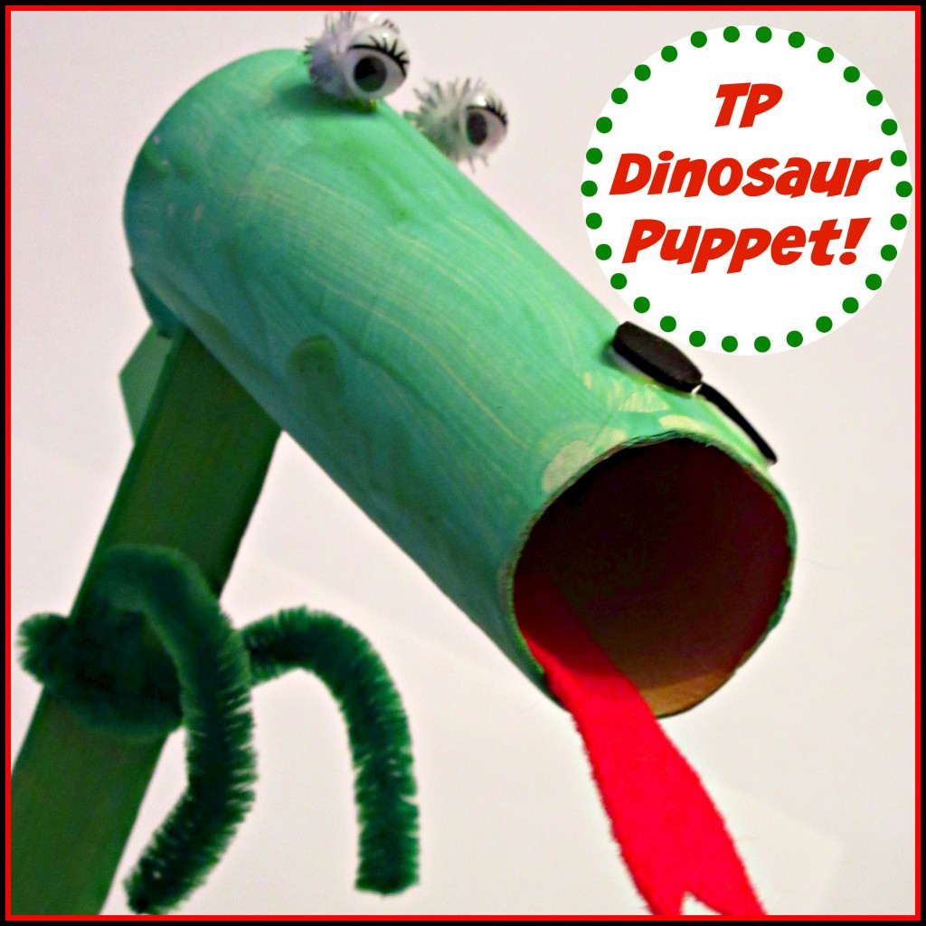 Dinosaur Puppet Craft for Kids