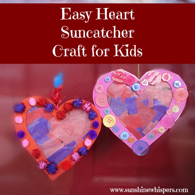Cute and Easy Heart Suncatcher Crafts for Kids