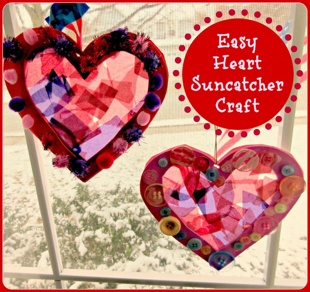 Heart Suncatcher Crafts for Kids