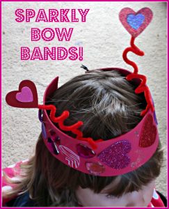 Sparkly Bow Bands Crafts for Kids