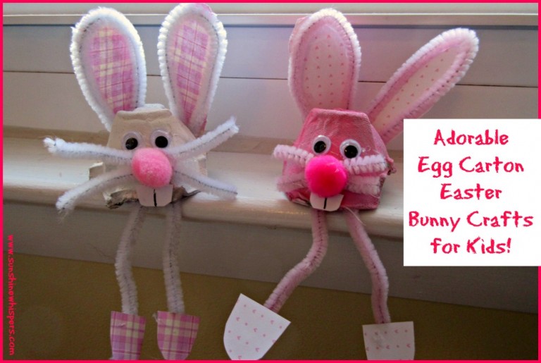 Adorable Egg Carton Easter Bunny