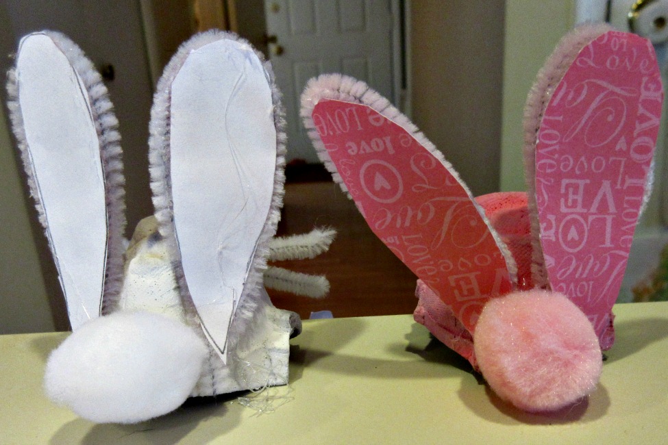 egg carton easter bunny crafts for kids