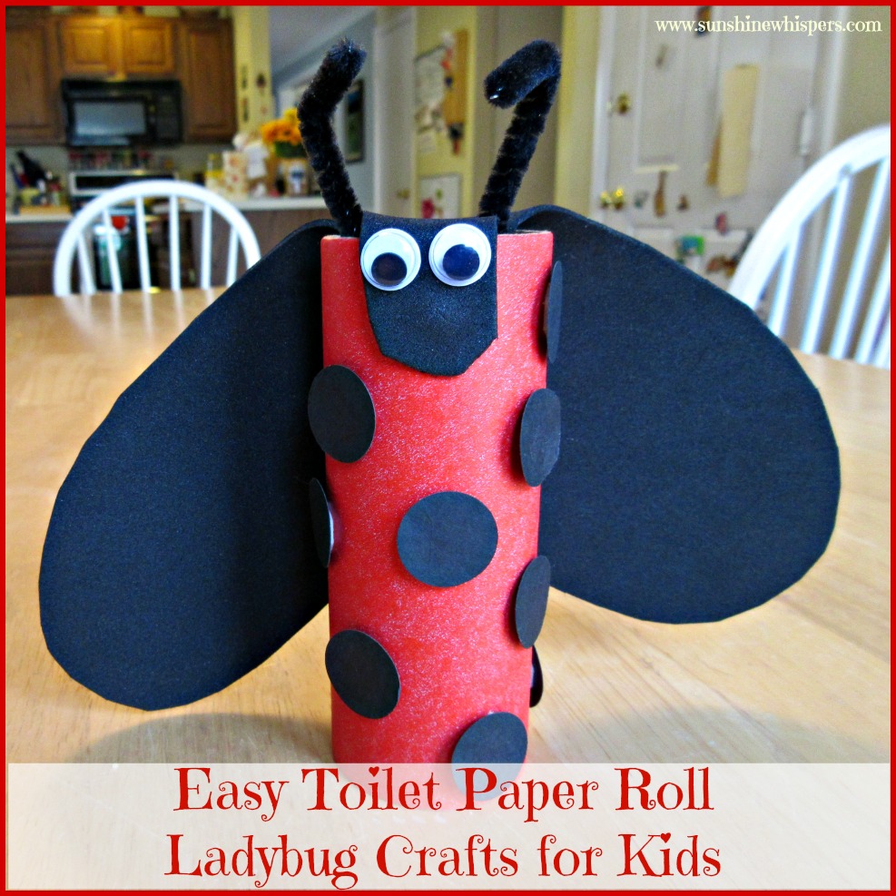 Easy Toilet Paper Roll Ladybug Crafts for Kids