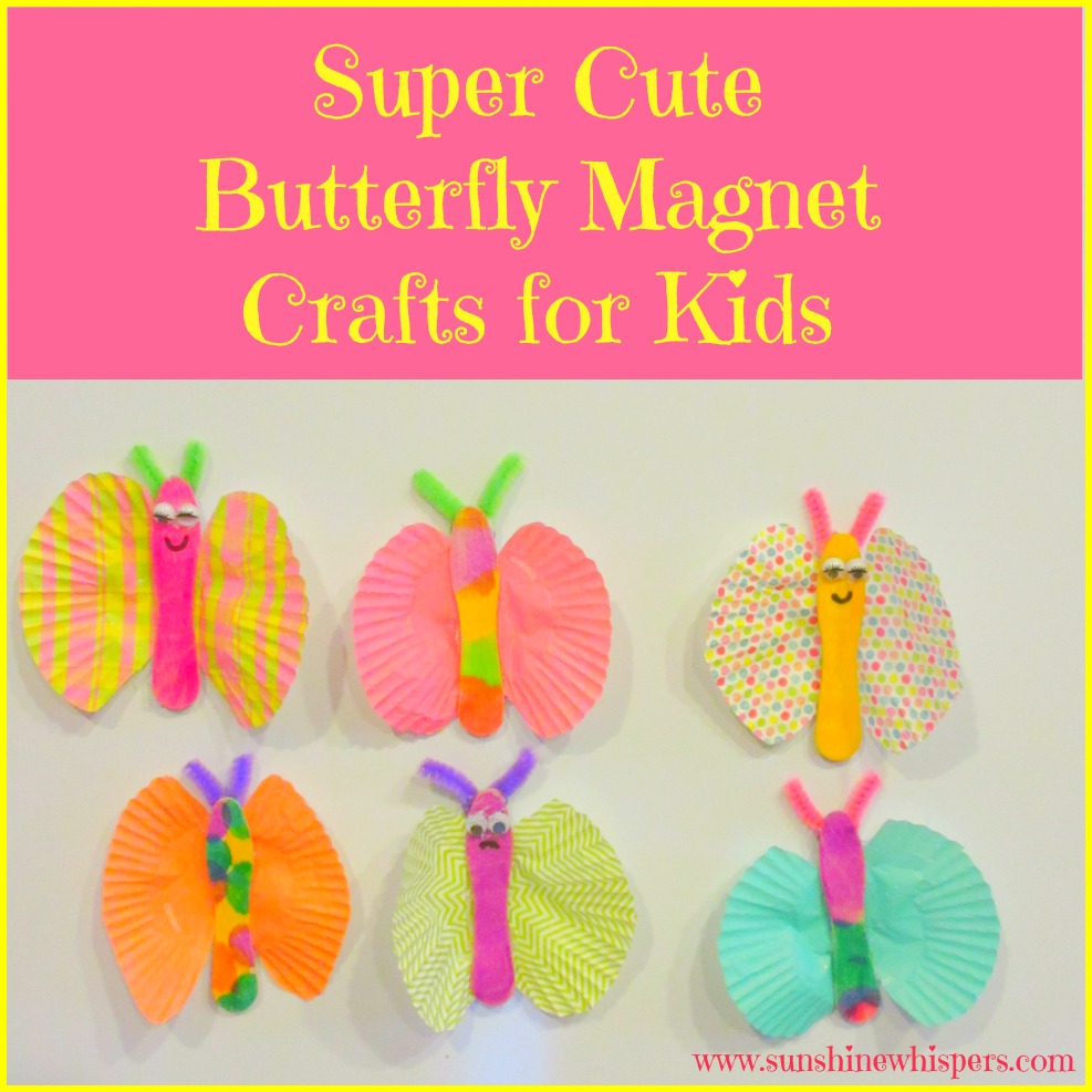 butterfly magnet crafts for kids