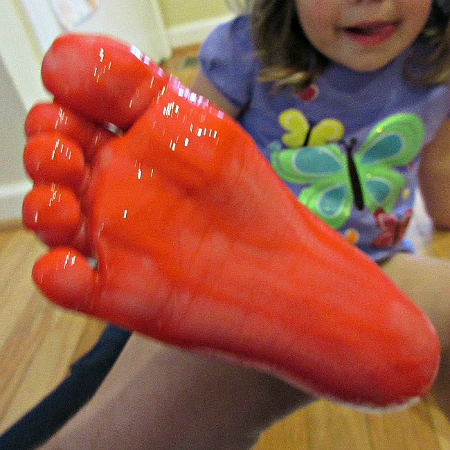 footprint ladybug craft for kids