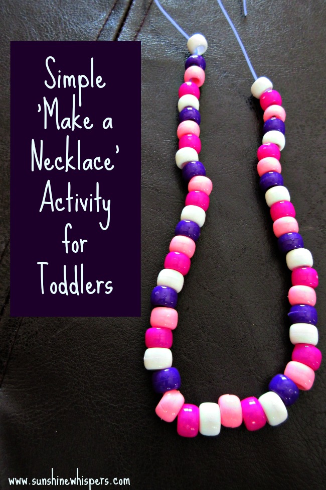 Make a Necklace Activities for Toddlers