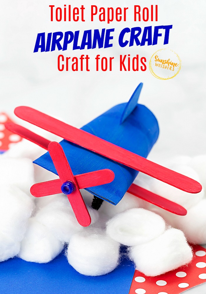 toilet paper roll airplane craft for kids