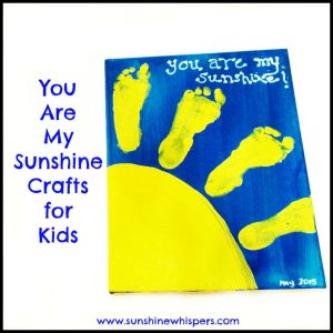 'You Are My Sunshine' Handprint and Footprint Crafts for Kids