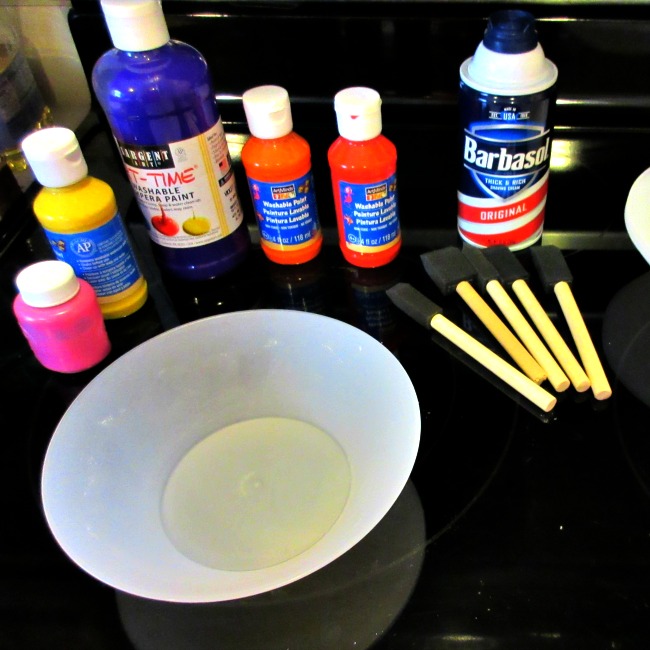 shaving cream painting activities for toddlers