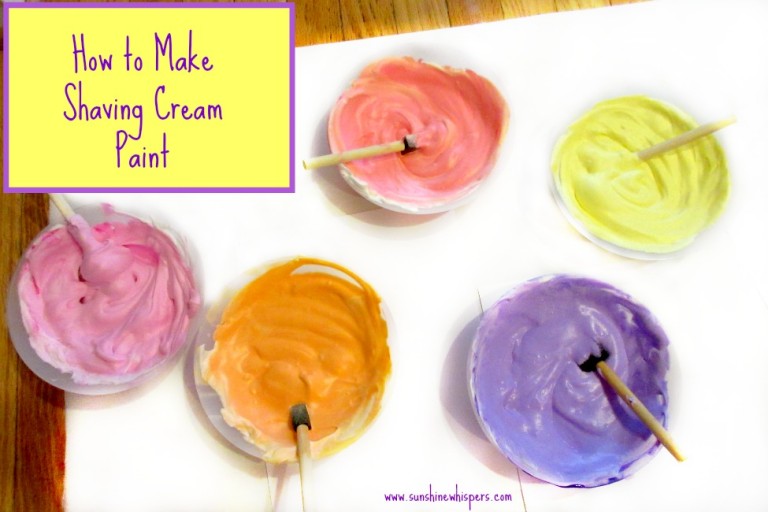 How to Make Shaving Cream Paint!