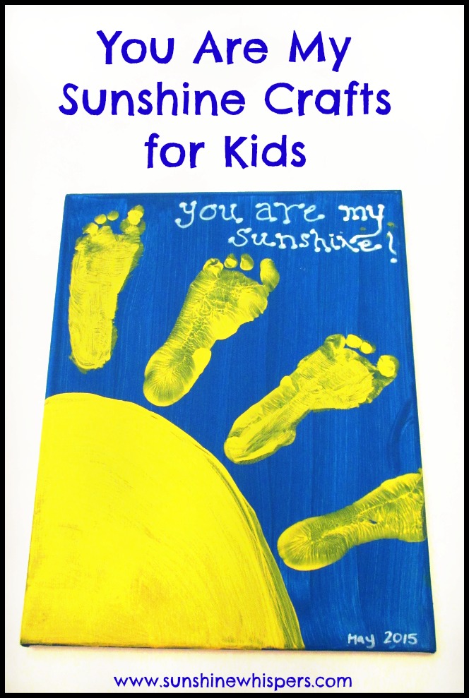 'You Are My Sunshine' Handprint and Footprint Crafts for Kids