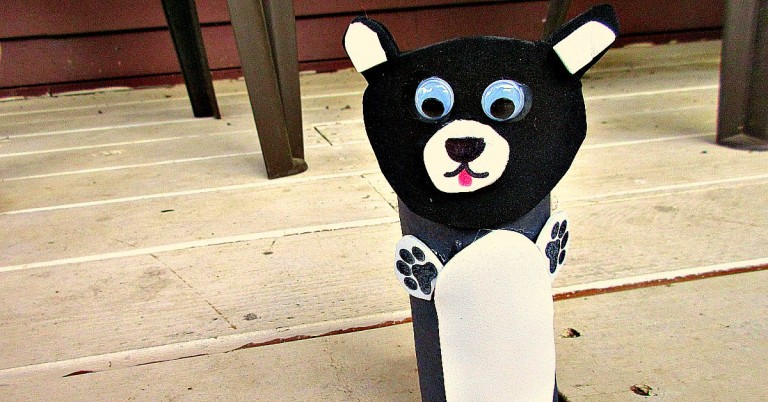 Panda Bear Zoo Animal Toilet Paper Roll Crafts for Kids