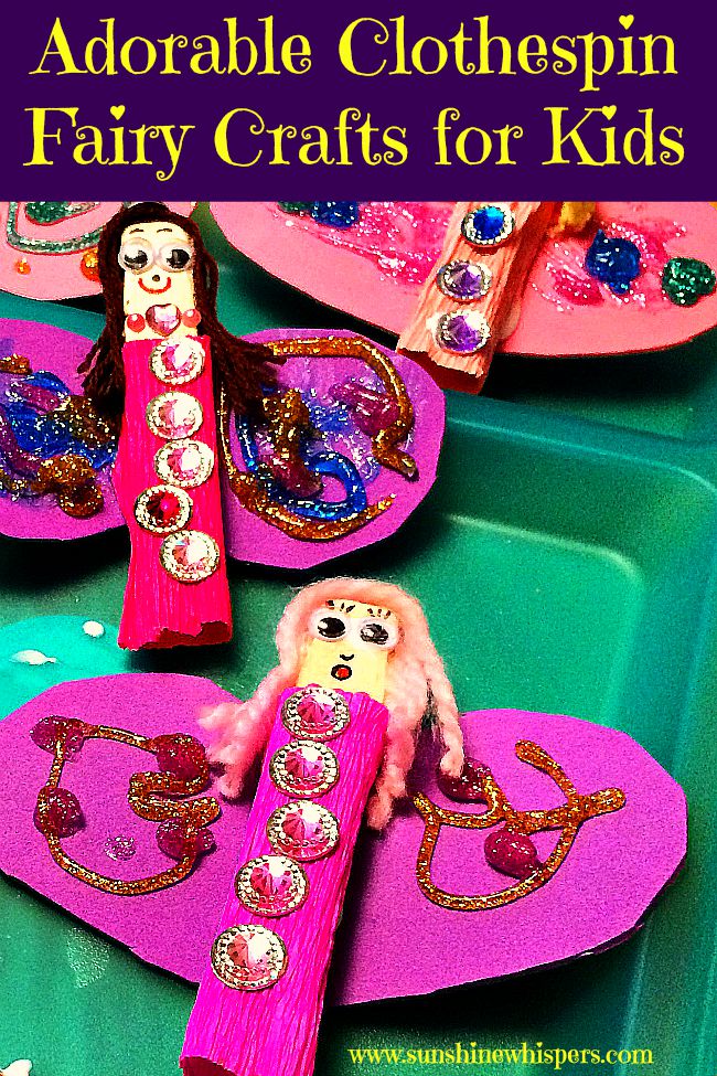 clothespin fairy crafts for kids