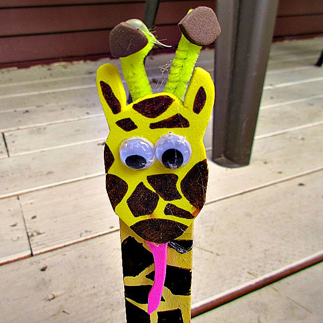 giraffe zoo animal toilet paper roll crafts for kids
