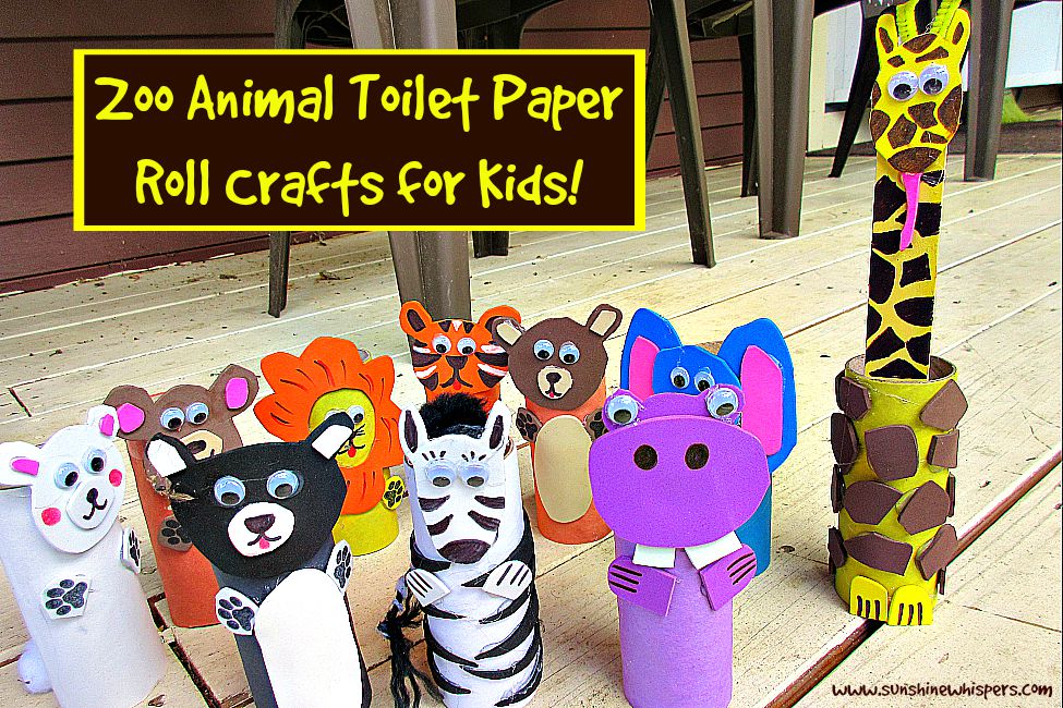 zoo animal toilet paper roll crafts for kids