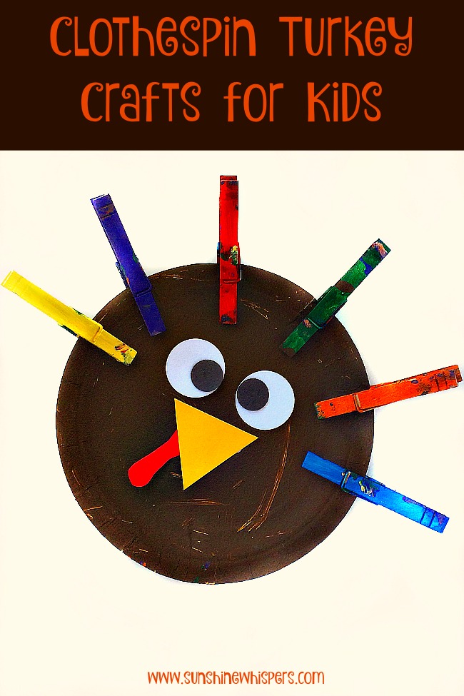 clothespin turkey crafts for kids