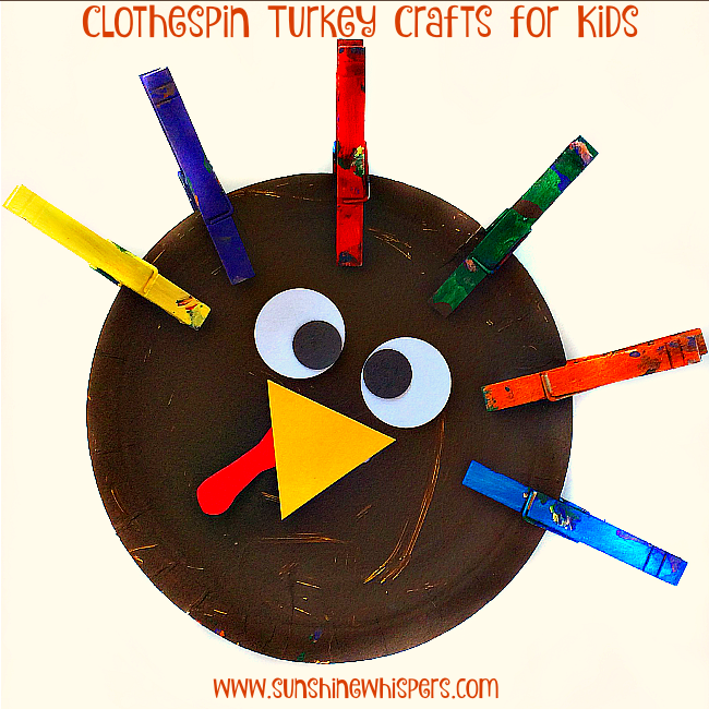 Clothespin Turkey Crafts for Kids