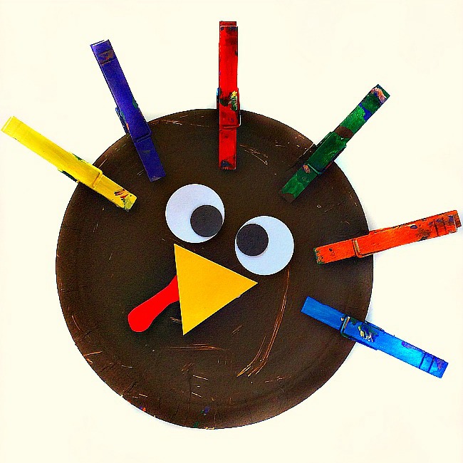 clothespin turkey crafts for kids 3