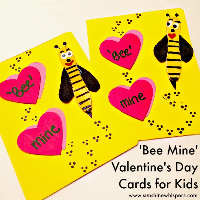 Adorable ‘Bee Mine’ Valentine’s Day Cards for Kids