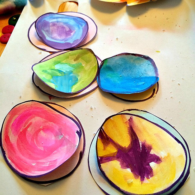 watercolor flower crafts for kids