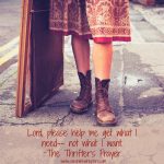 The Thrifter's Prayer