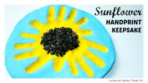0 - salt dough sunflower hand print keepsakes learning and exploring through play