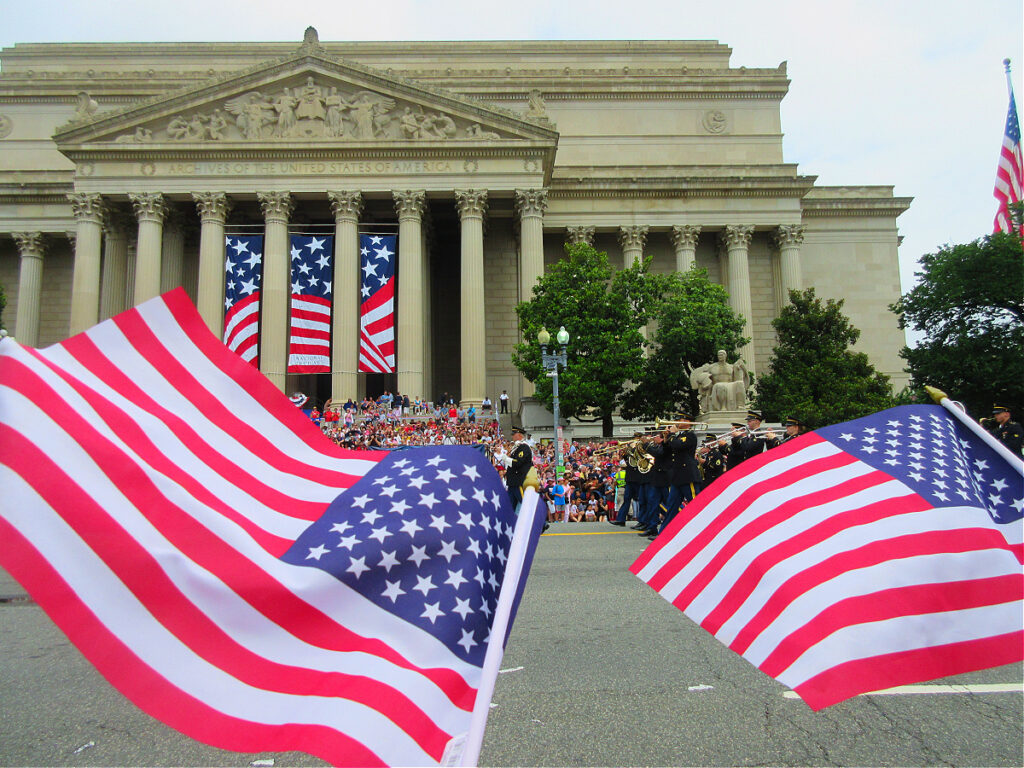 national archives on 4th of july