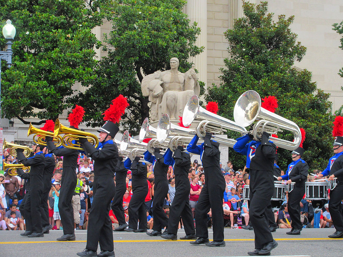 band at 4th of july parade