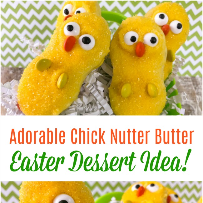 Adorable Chick Nutter Butter Easter Dessert Idea