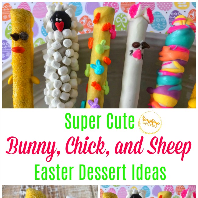 bunny chick sheep easter dessert ideas