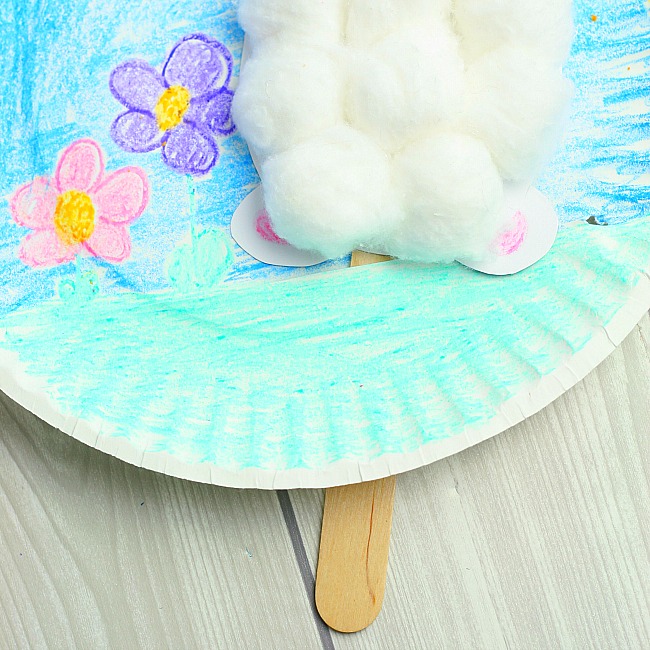 bunny paper plate craft for kids