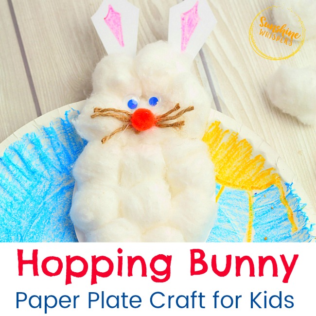 Hopping Bunny Paper Plate Craft For Kids