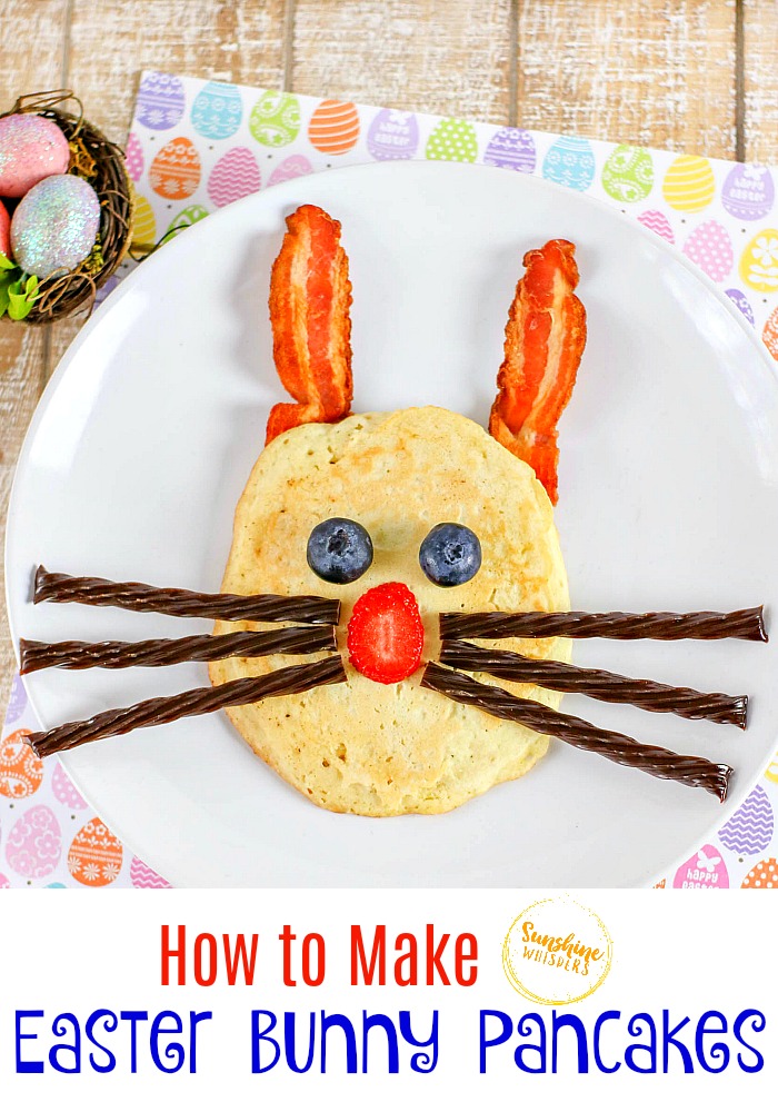 how to make easter bunny pancakes