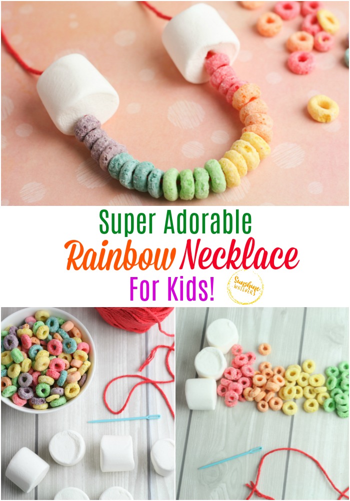 rainbow necklace for kids