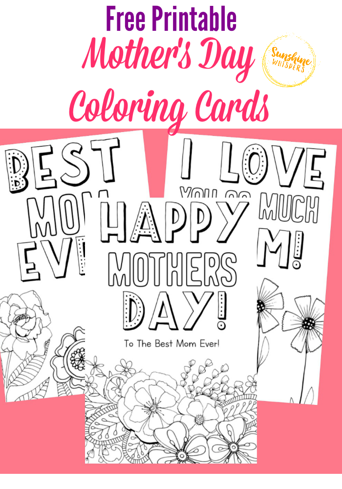 Free Printable Mother s Day Coloring Cards Sunshine Whispers
