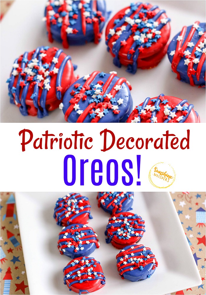 4th of July Decorated Oreos