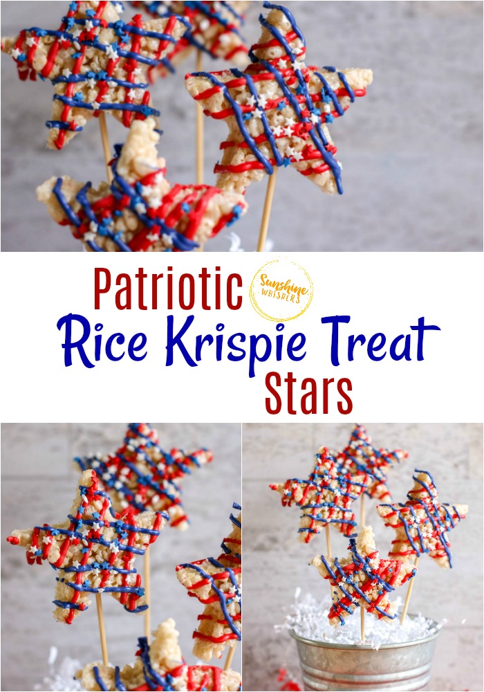 4th of July Rice Krispie Treat Stars