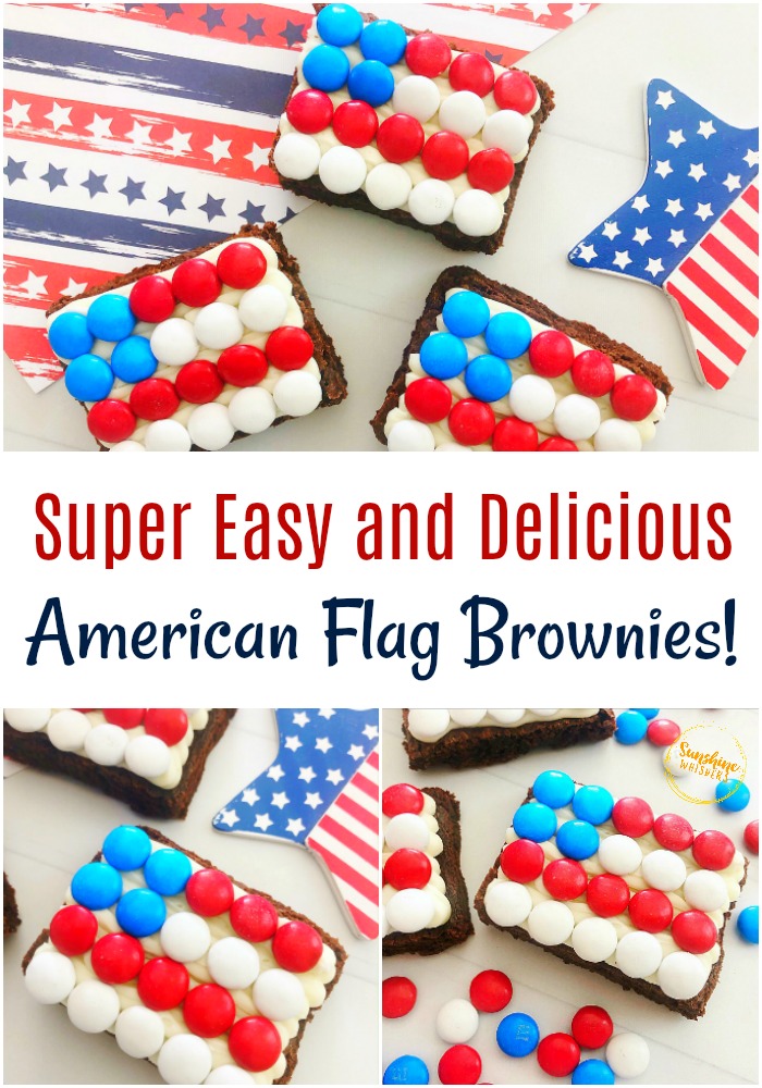 american flag brownies