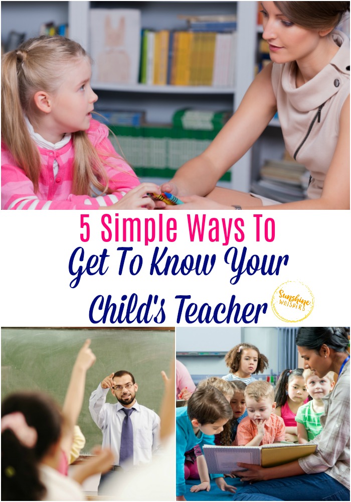 get to know your child's teacher
