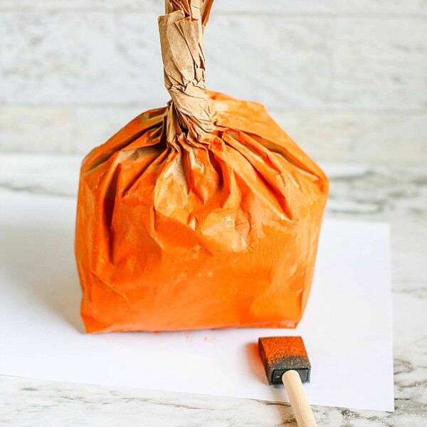 Pumpkin Paper Bag Craft For Kids - Sunshine Whispers