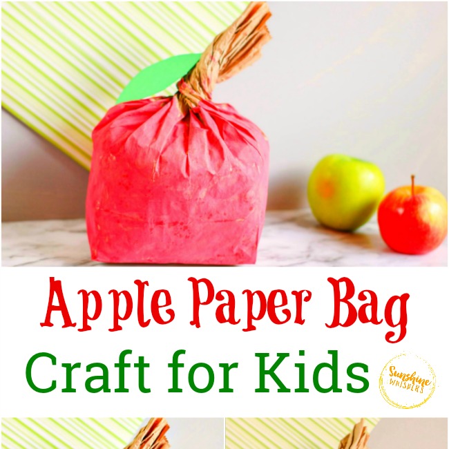 Apple Paper Bag Craft for Kids