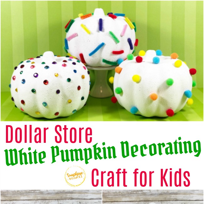 dollar store pumpkin craft for kids
