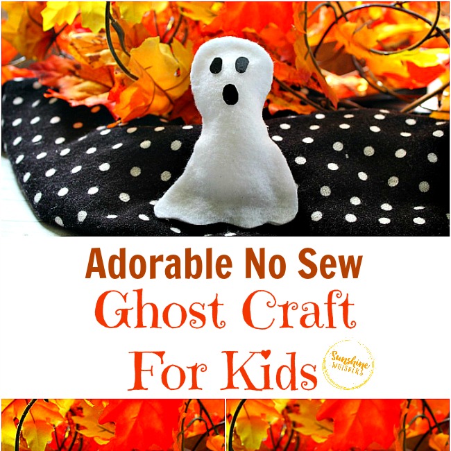 Adorable No Sew Stuffed Ghost Craft for Kids