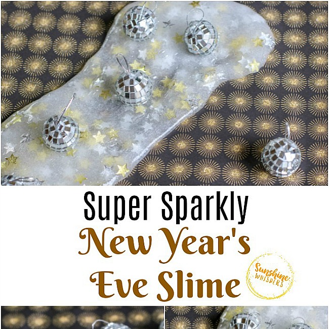 Super Sparkly New Year’s Eve Slime