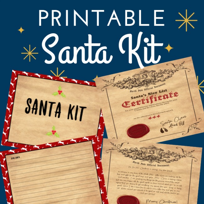 Santa Official Nice List Certificate- FREE Printable Kit!