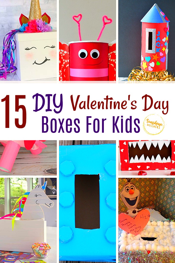 DIY Valentine's Day boxes for kids