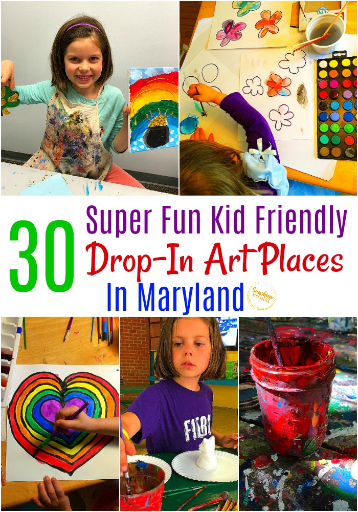 kid friendly drop in art places in Maryland