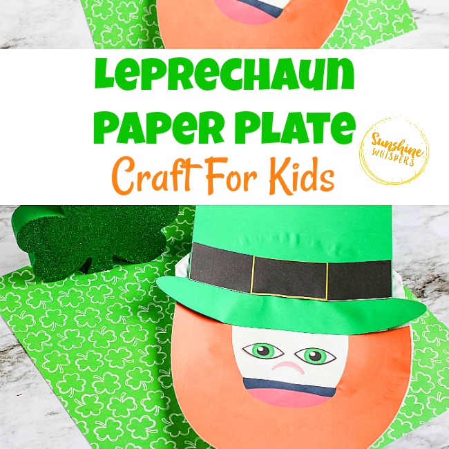 Leprechaun Paper Plate Craft For Kids