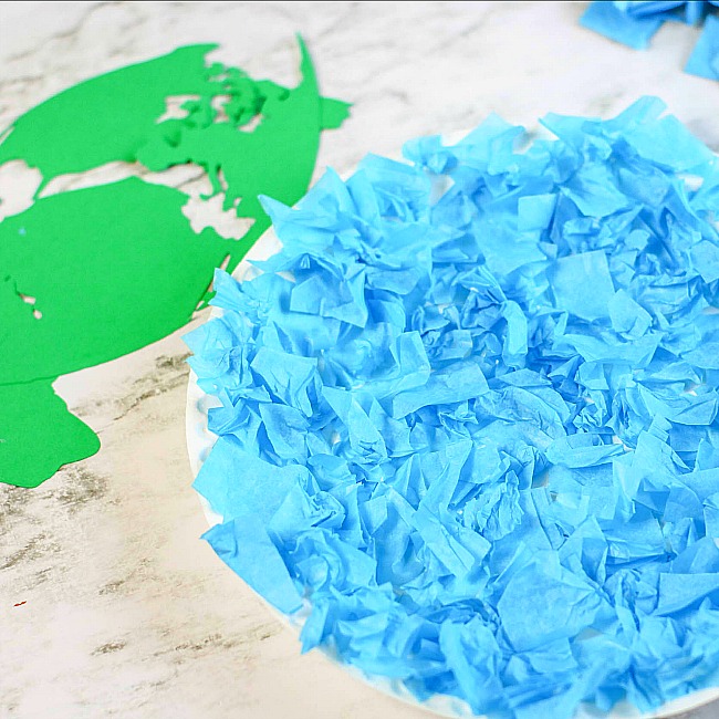 Planet Earth Paper Plate Craft for Kids